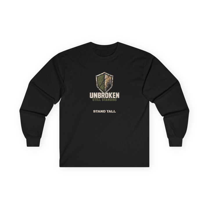 UNBROKEN Shield | Still Standing Personalized Long-Sleeve Tee
