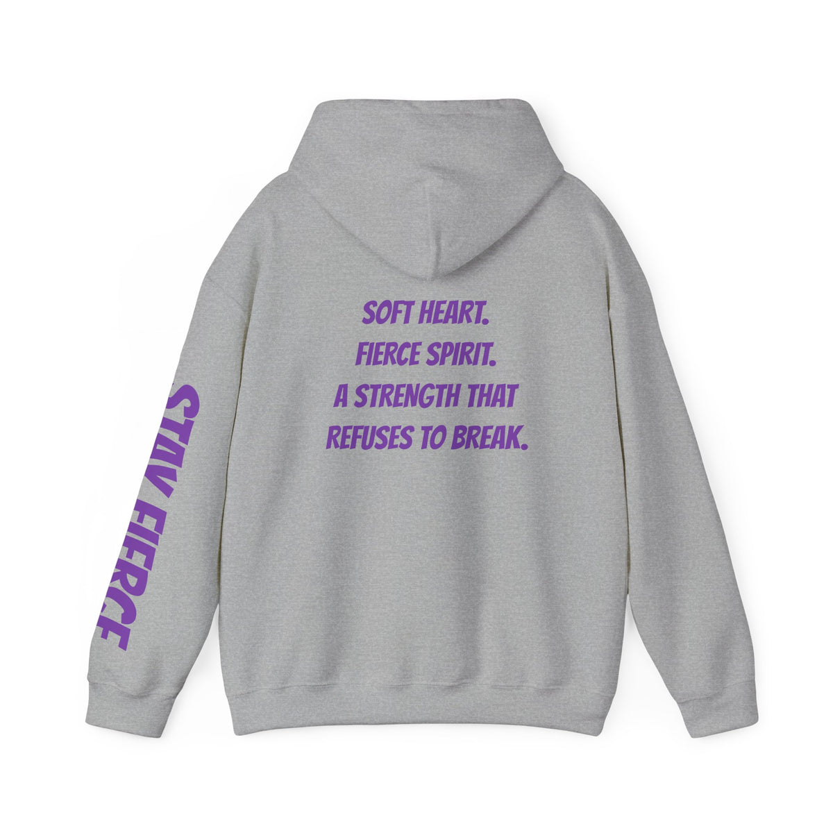 Sassys Soft Heart Fierce Spirit | Personalized Back-Print Hoodie