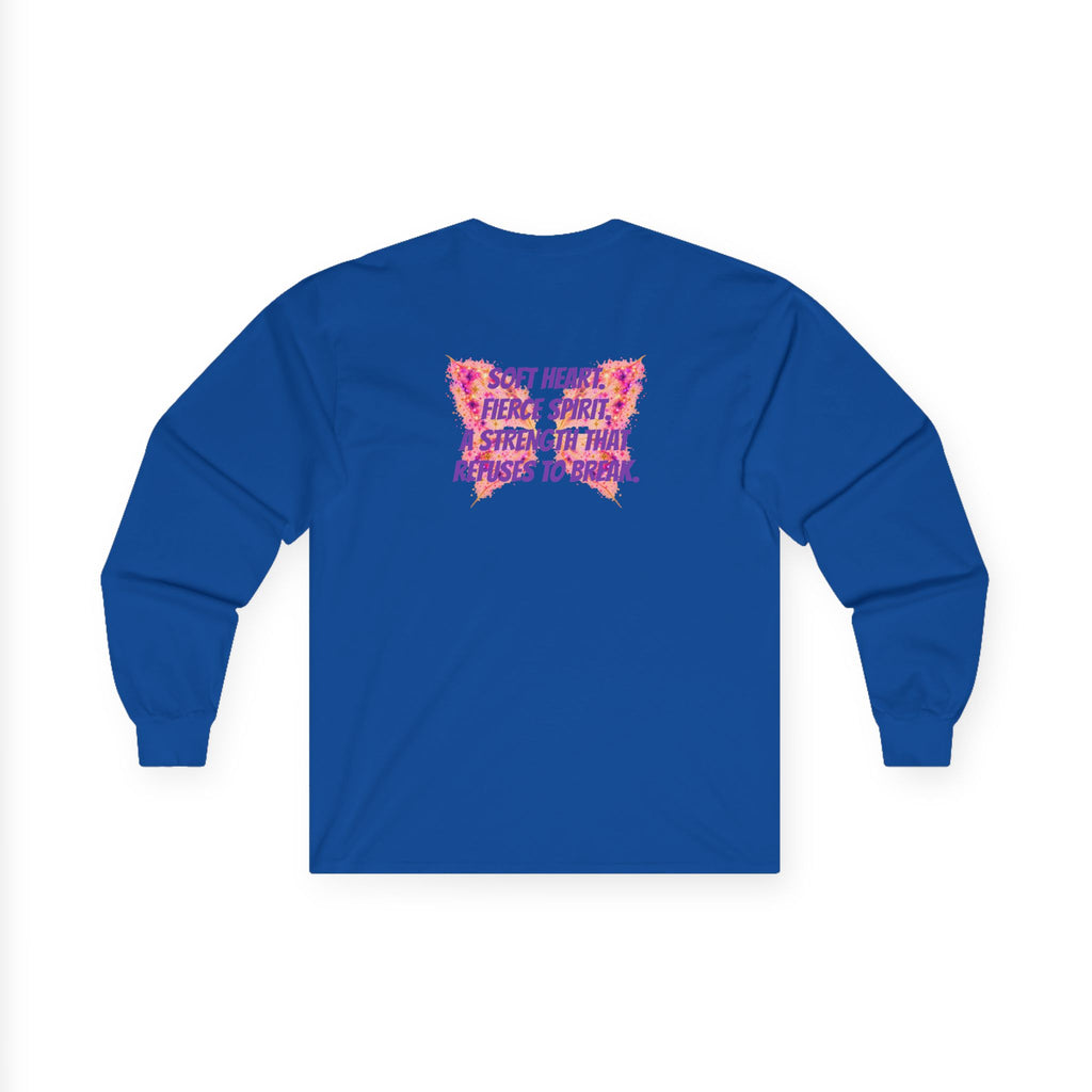 Sassys Butterfly Sparkle | Personalized Long-Sleeve Tee