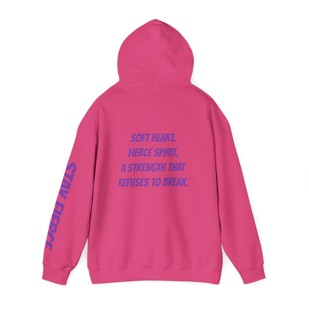 Sassys Soft Heart Fierce Spirit | Personalized Back-Print Hoodie