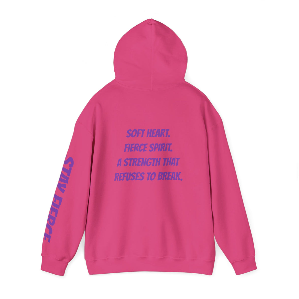 Sassys Soft Heart Fierce Spirit | Personalized Back-Print Hoodie