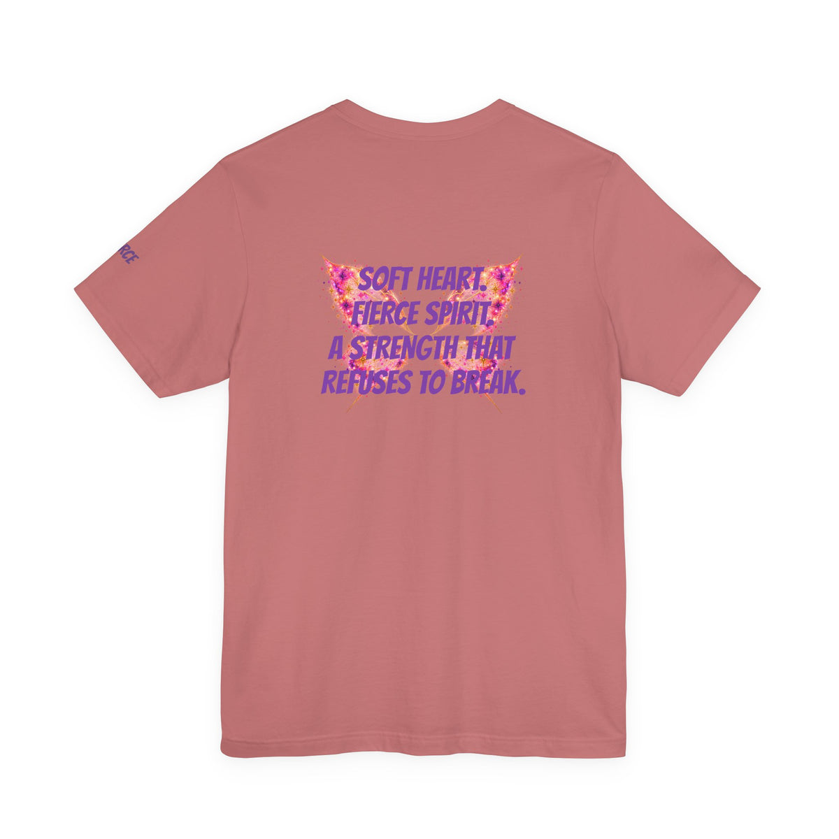 Sassys Butterfly Sparkle | Personalized Back-Print T-Shirt