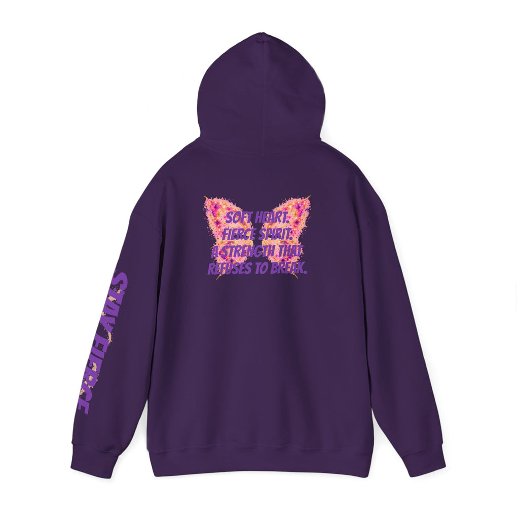 Sassys Butterfly Sparkle | Personalized Cotton-Blend Hoodie