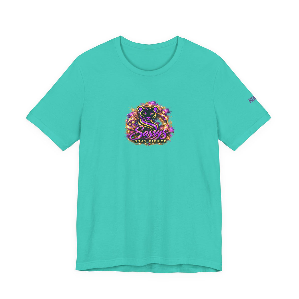 Sassys A Little Sass A Lot of Strength | Personalized Back-Print T-Shirt