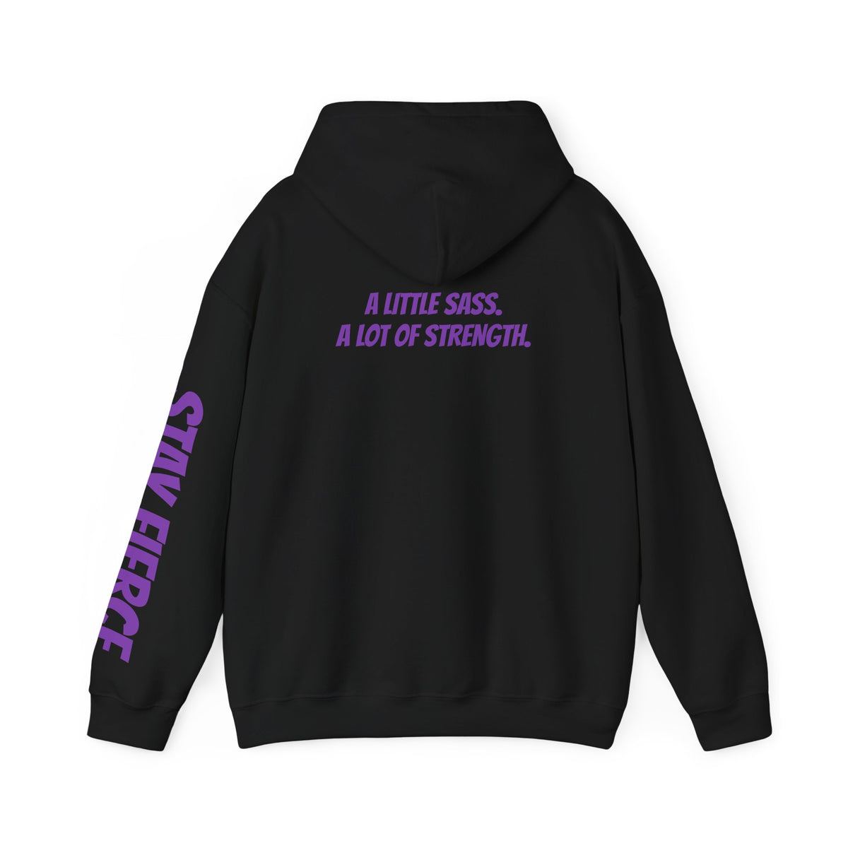 Sassys A Little Sass A Lot of Strength | Personalized Back-Print Hoodie