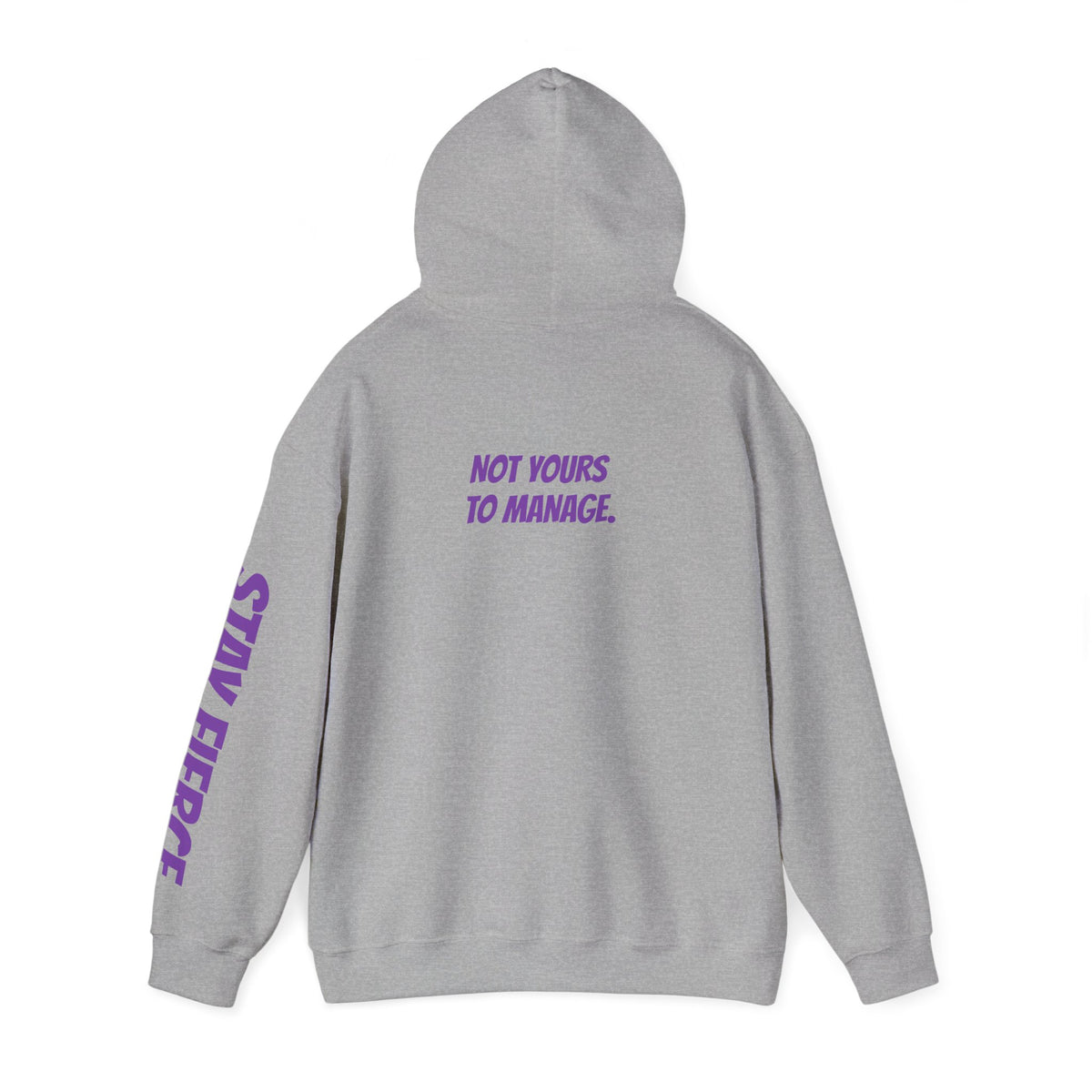 Sassys Not Yours to Manage | Personalized Back-Print Hoodie