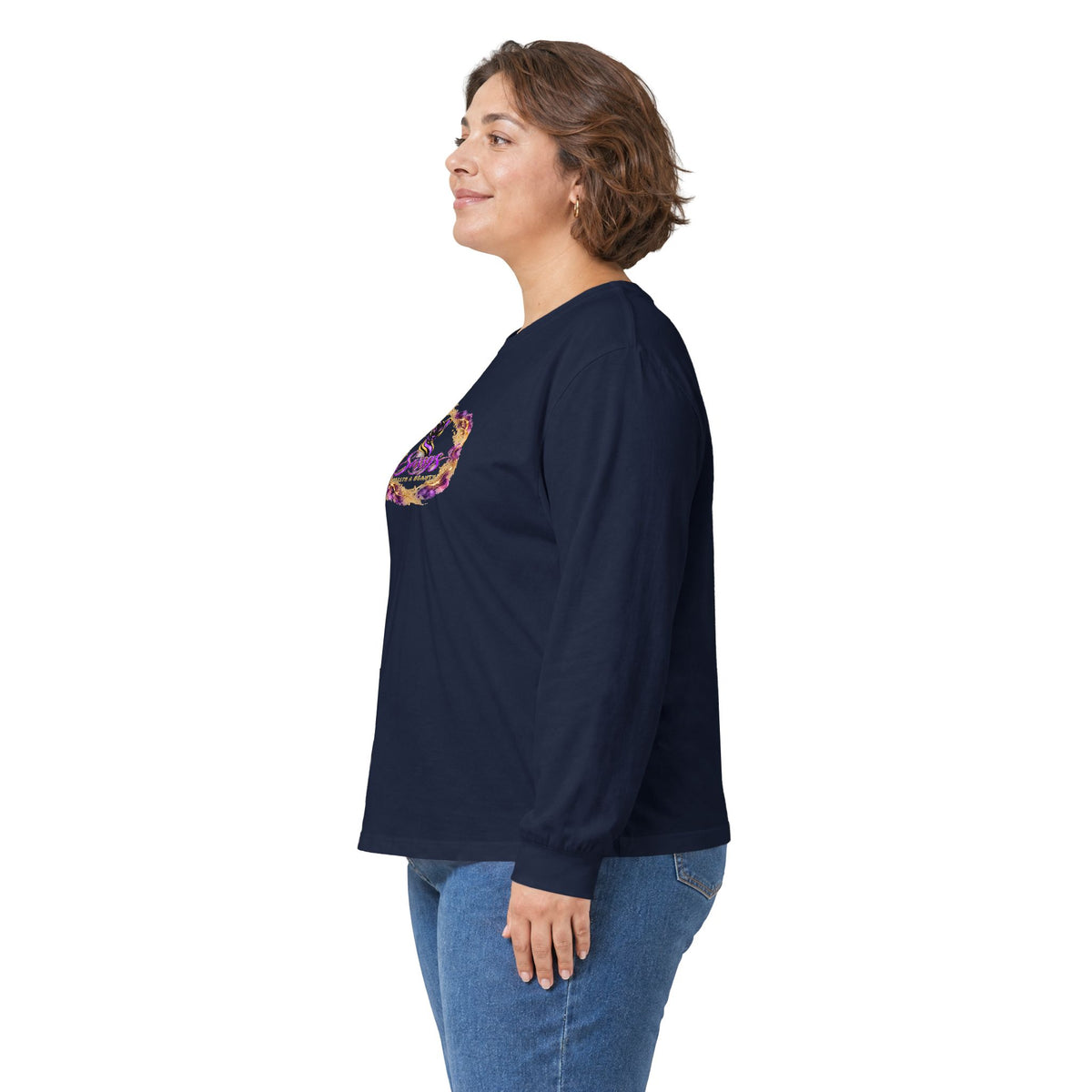 Sassys Butterfly Sparkle | Personalized Long-Sleeve Tee