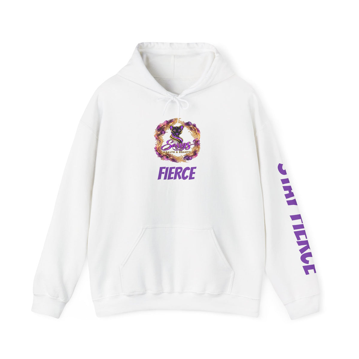 Sassys She Bent She Never Broke | Personalized Back-Print Hoodie