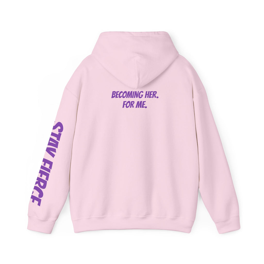 Sassys Becoming Her For Me | Personalized Back-Print Hoodie