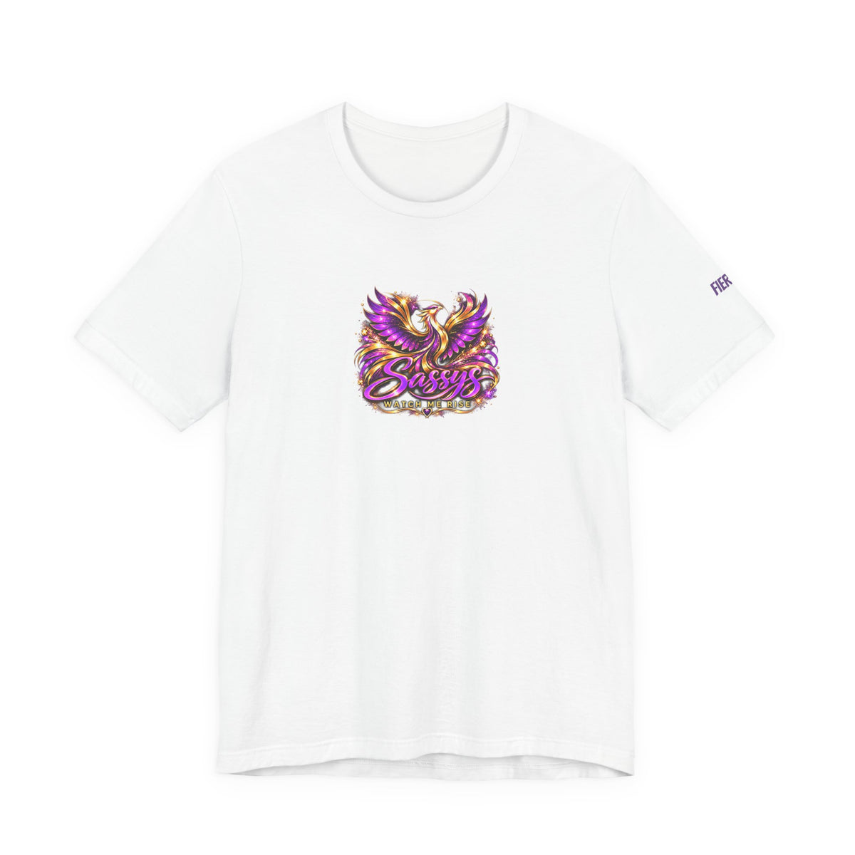 Sassys Watch Me Rise Phoenix | Personalized Chest-Print Tee