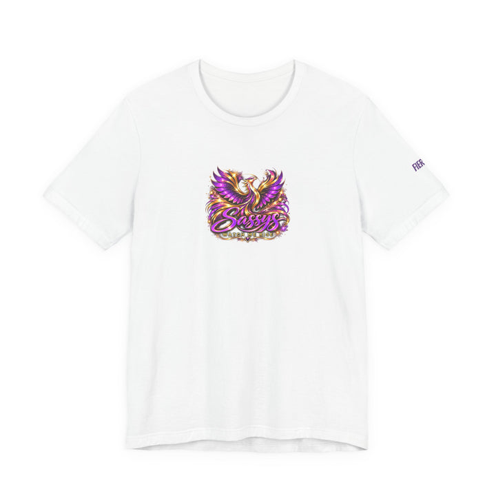 Sassys Watch Me Rise Phoenix | Personalized Chest-Print Tee