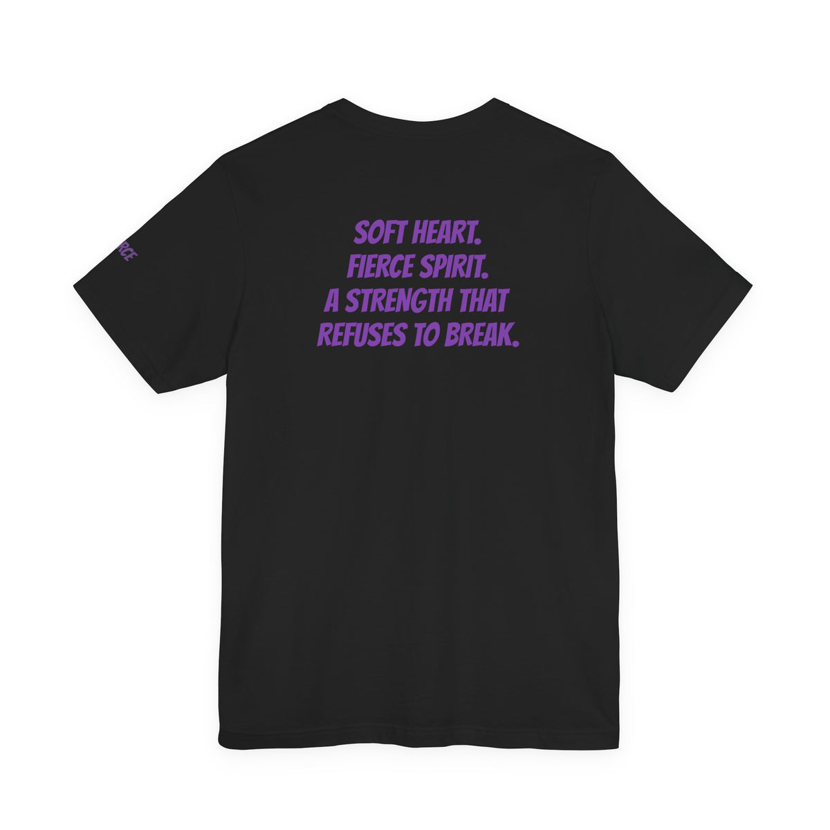 Sassys Soft Heart Fierce Spirit | Personalized Back-Print T-Shirt