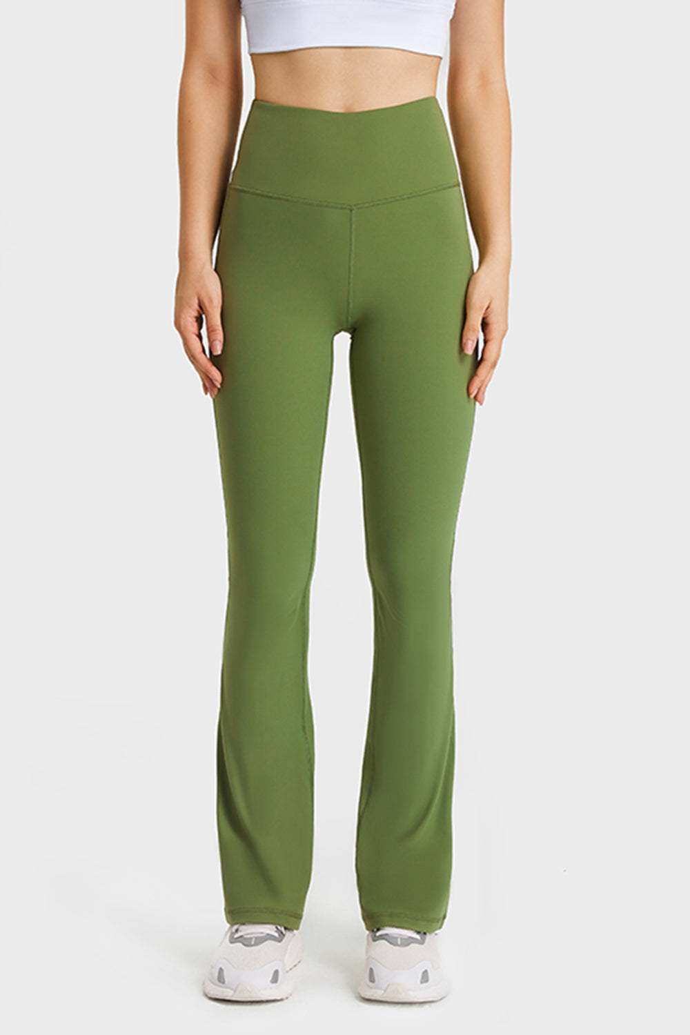Millennia Elastic Waist Flare Yoga Pants · detail view