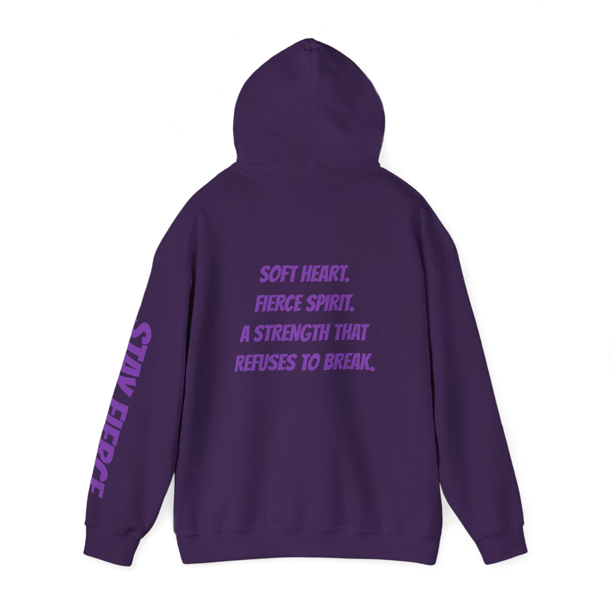 Sassys Soft Heart Fierce Spirit | Personalized Back-Print Hoodie