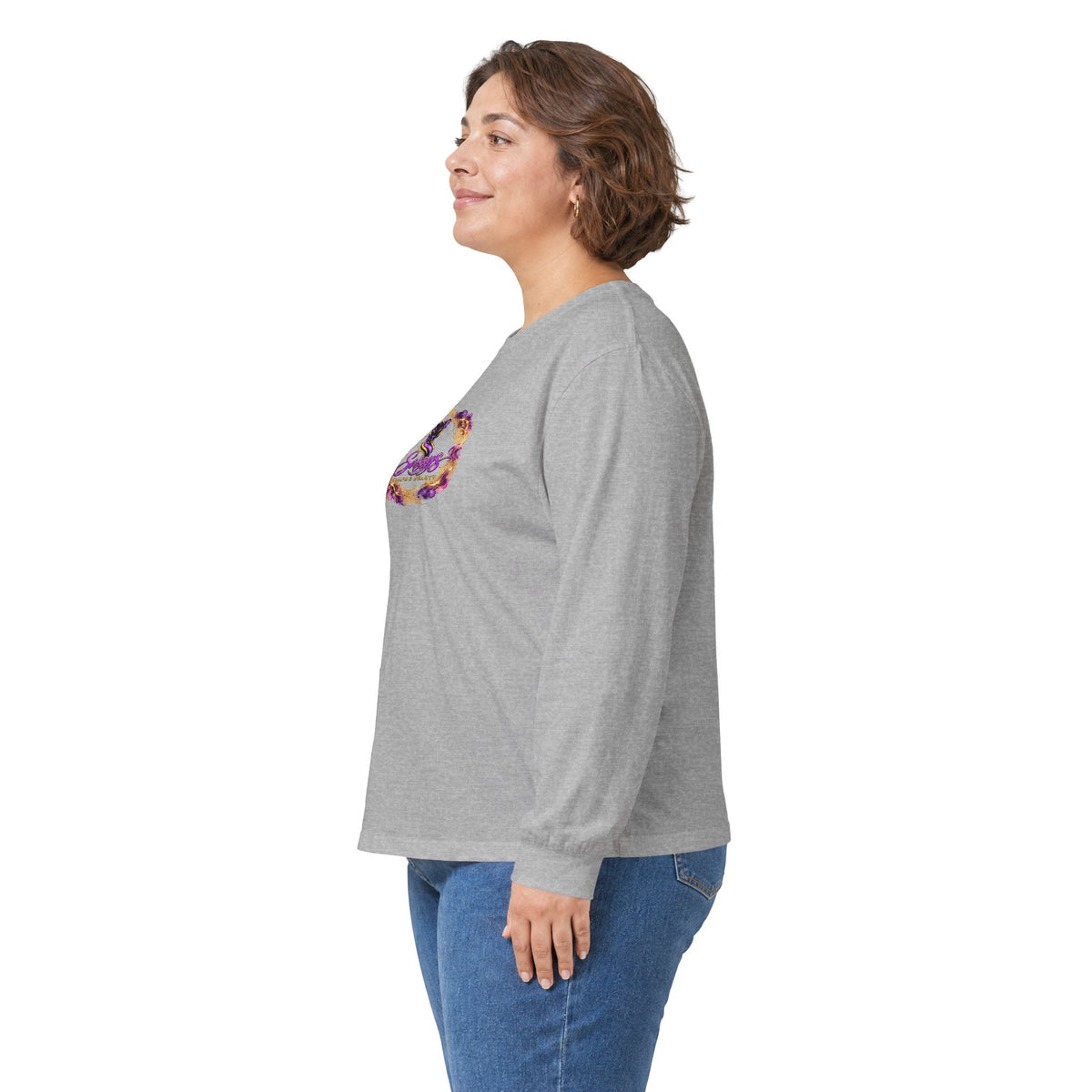 Sassys Butterfly Sparkle | Personalized Long-Sleeve Tee