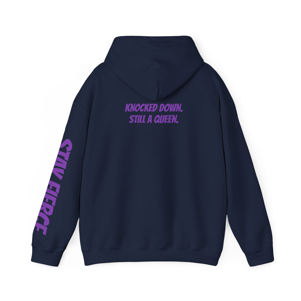 Sassys Knocked Down Still a Queen | Personalized Back-Print Hoodie