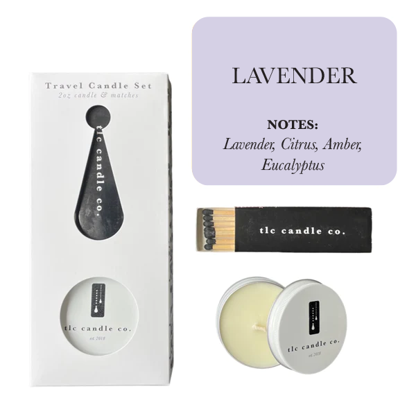 TLC Soy Travel Candle & Matches