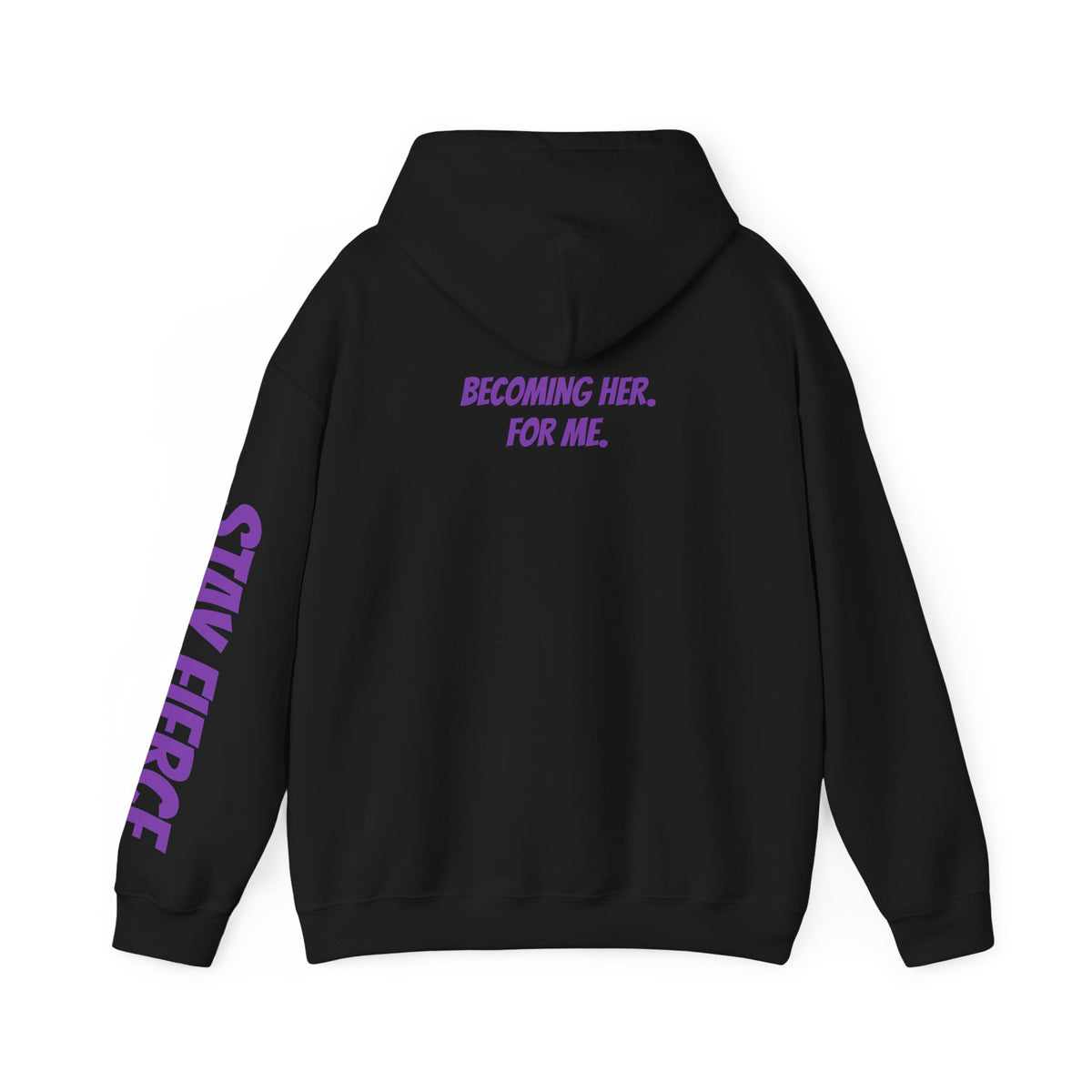 Sassys Becoming Her For Me | Personalized Back-Print Hoodie