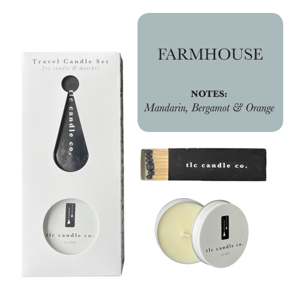 TLC Soy Travel Candle & Matches