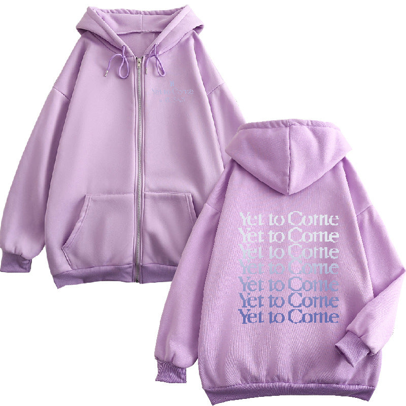 Purple Zip-Up Hoodie