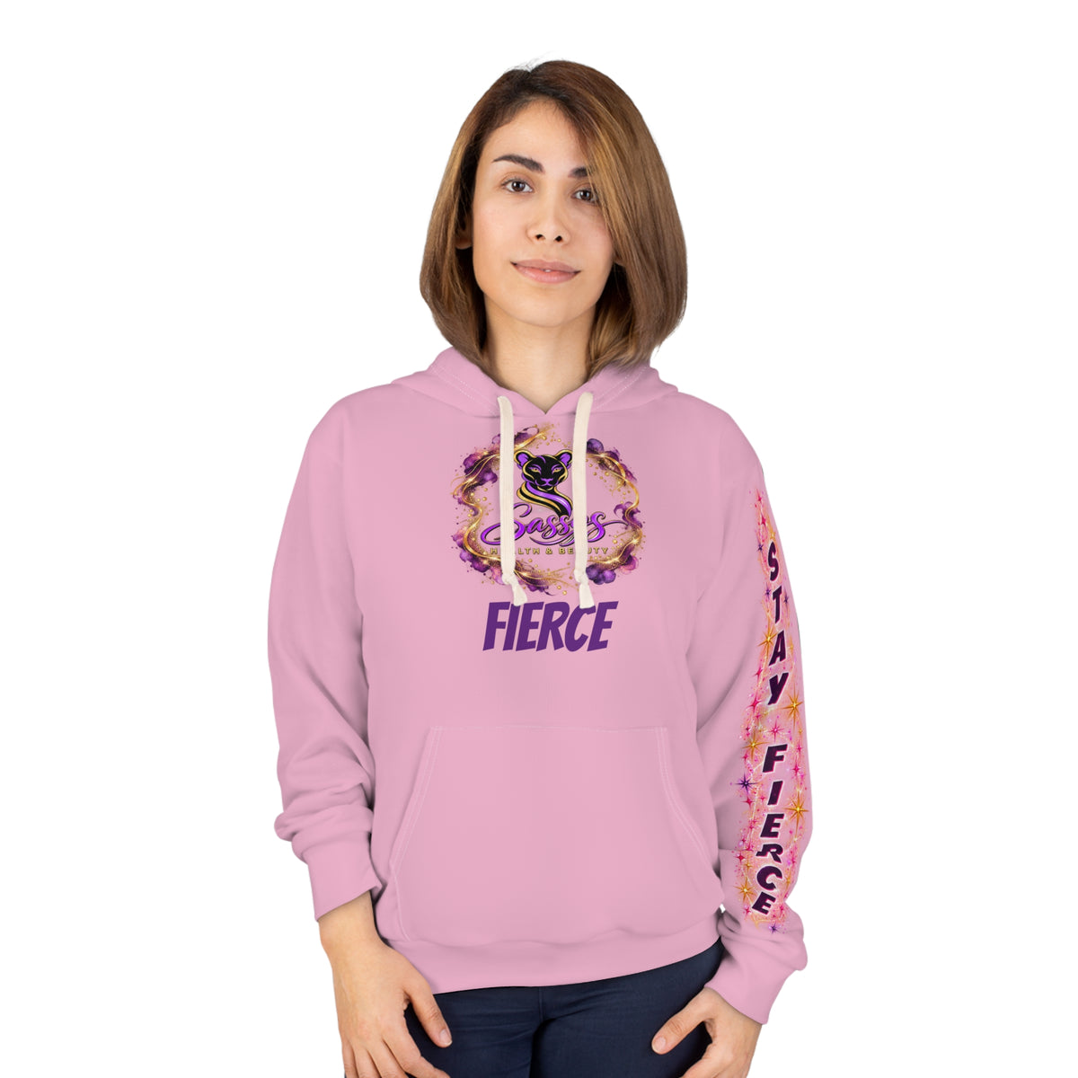 Sassys Butterfly Sparkle | Personalized All-Over-Print Hoodie