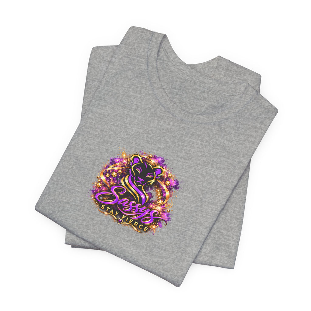 Sassys A Little Sass A Lot of Strength | Personalized Back-Print T-Shirt