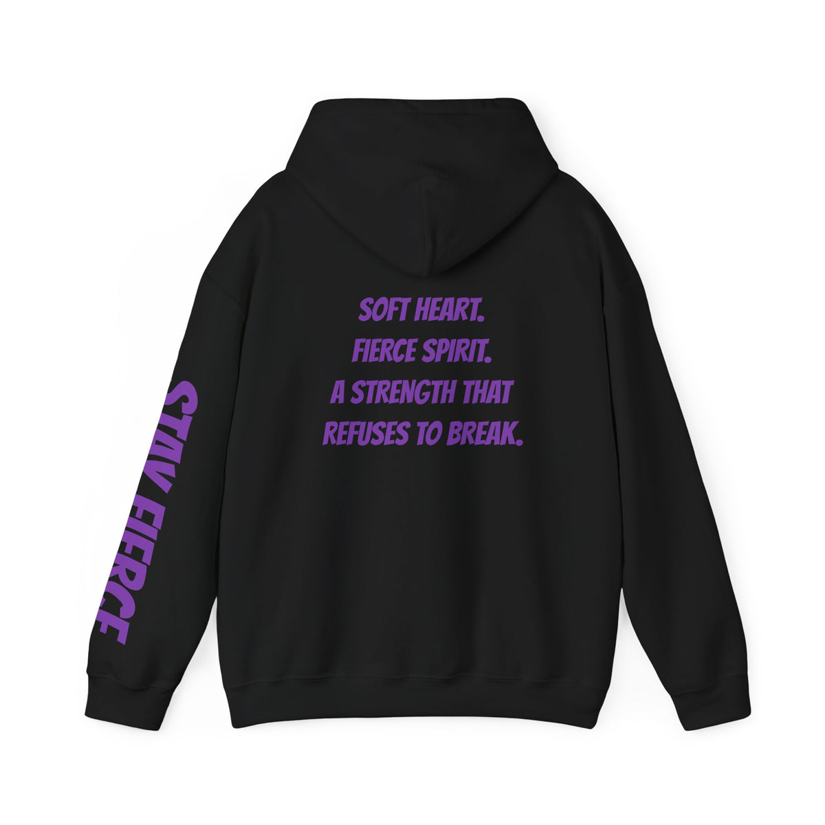 Sassys Soft Heart Fierce Spirit | Personalized Back-Print Hoodie