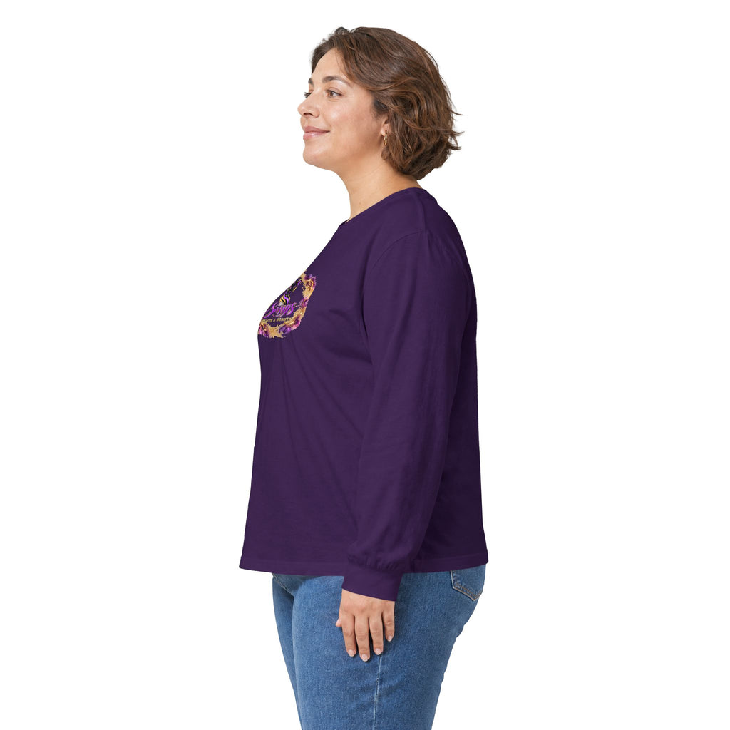 Sassys Butterfly Sparkle | Personalized Long-Sleeve Tee