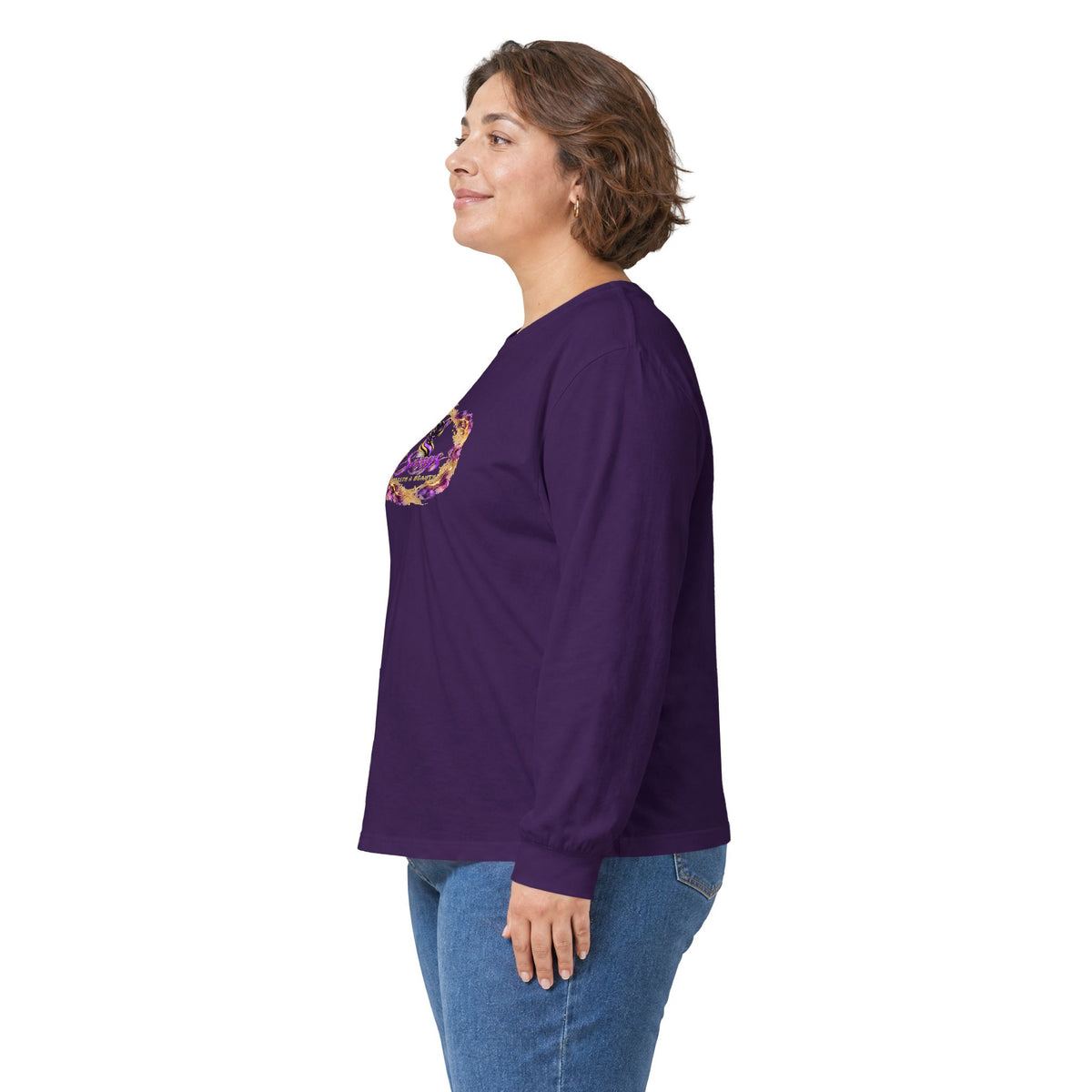 Sassys Butterfly Sparkle | Personalized Long-Sleeve Tee