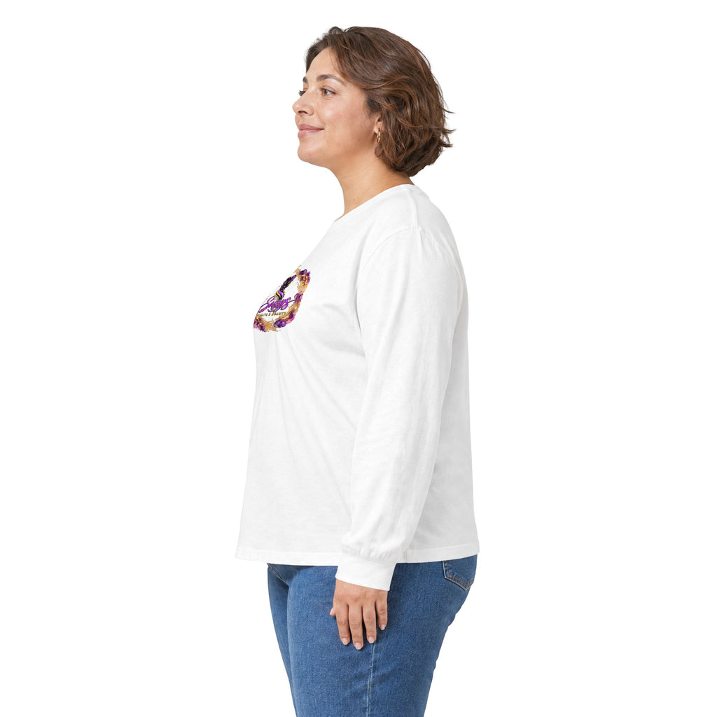 Sassys Butterfly Sparkle | Personalized Long-Sleeve Tee