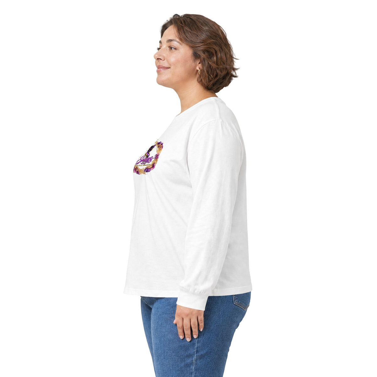 Sassys Butterfly Sparkle | Personalized Long-Sleeve Tee