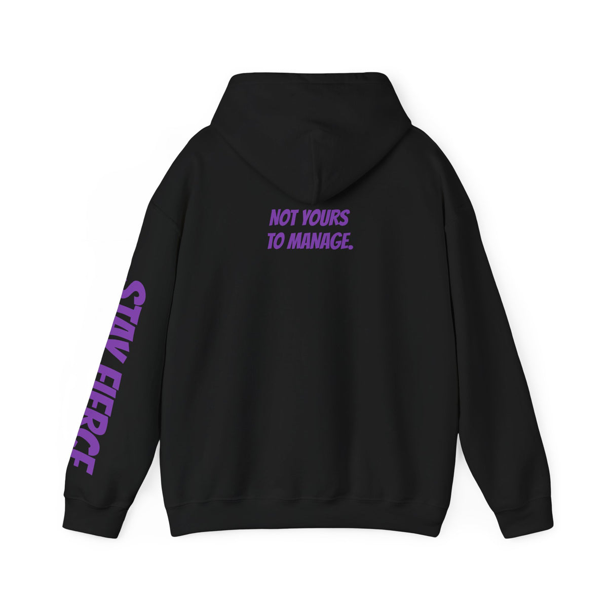 Sassys Not Yours to Manage | Personalized Back-Print Hoodie