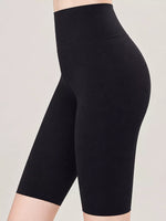 Full Size High-Waisted Seamless Compression Active Shorts Plus Size