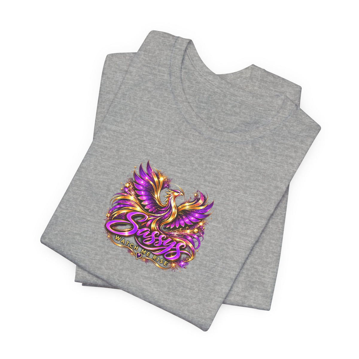 Sassys Watch Me Rise Phoenix | Personalized Chest-Print Tee