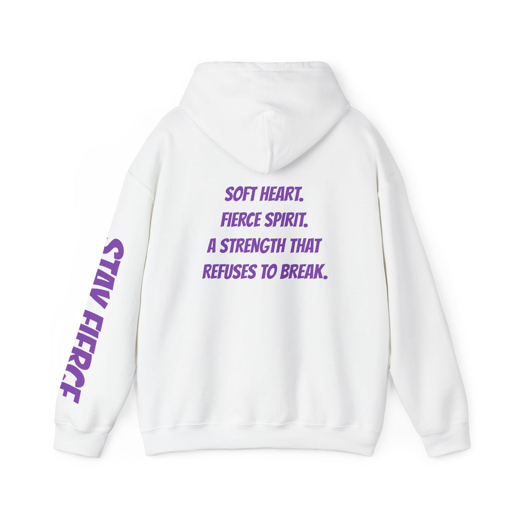 Sassys Soft Heart Fierce Spirit | Personalized Back-Print Hoodie