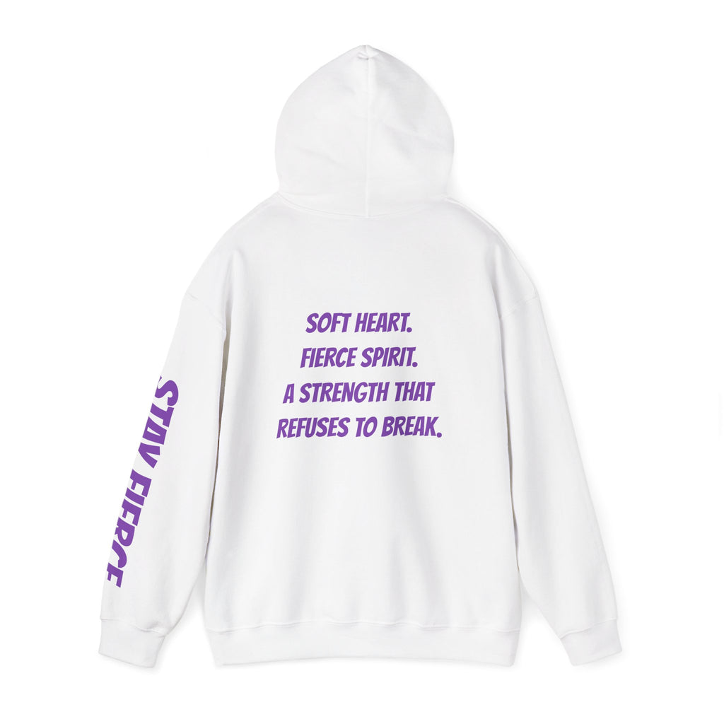 Sassys Soft Heart Fierce Spirit | Personalized Back-Print Hoodie