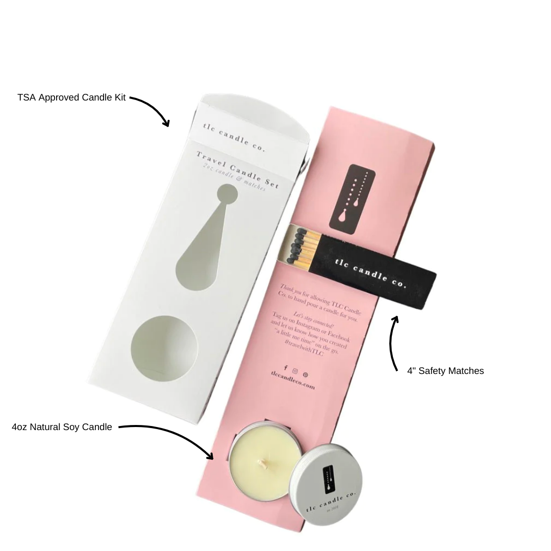 TLC Soy Travel Candle & Matches