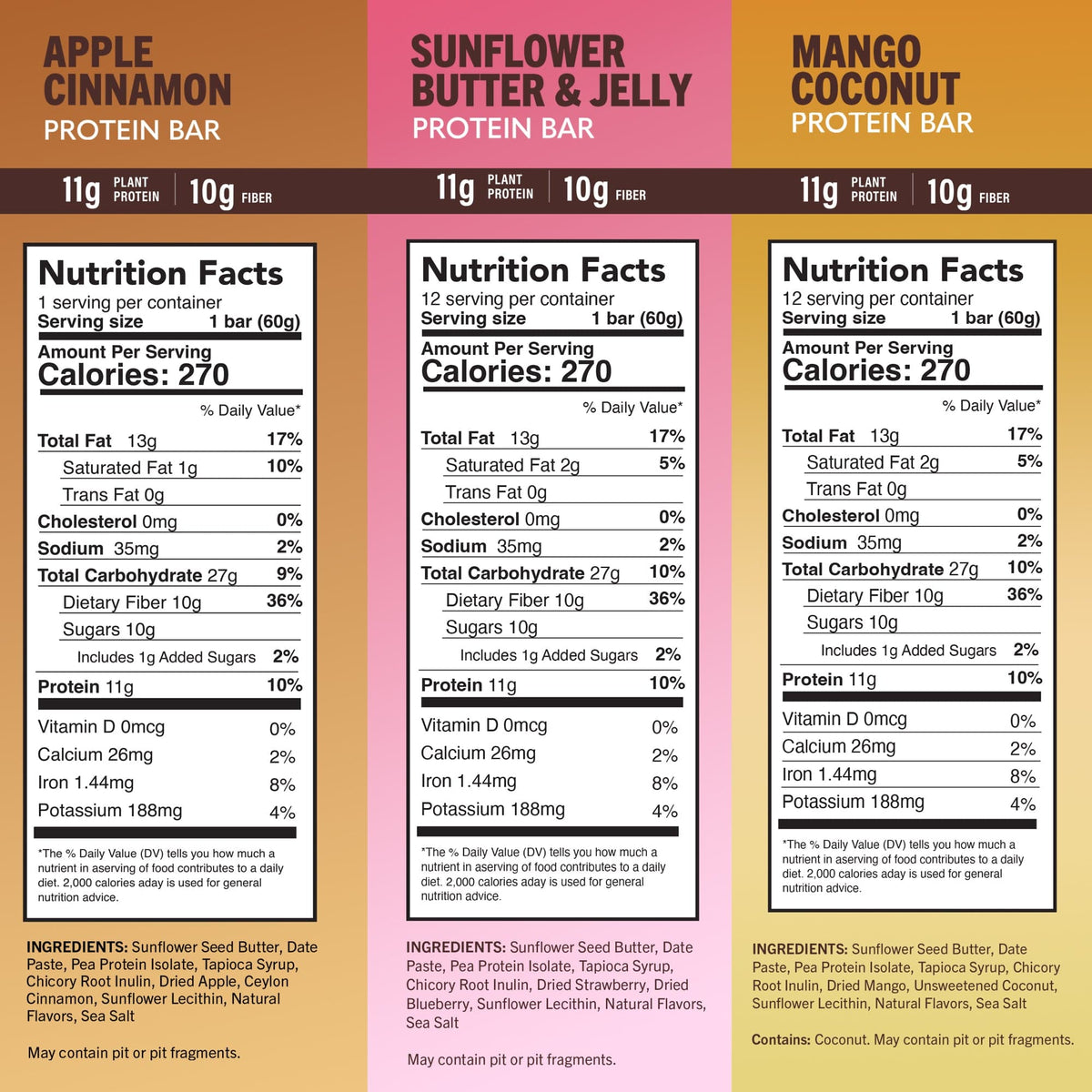 Amrita High Protein Bars · 12-Bar Variety Pack