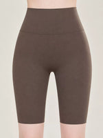 Full Size High-Waisted Seamless Compression Active Shorts Plus Size