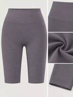 Full Size High-Waisted Seamless Compression Active Shorts Plus Size
