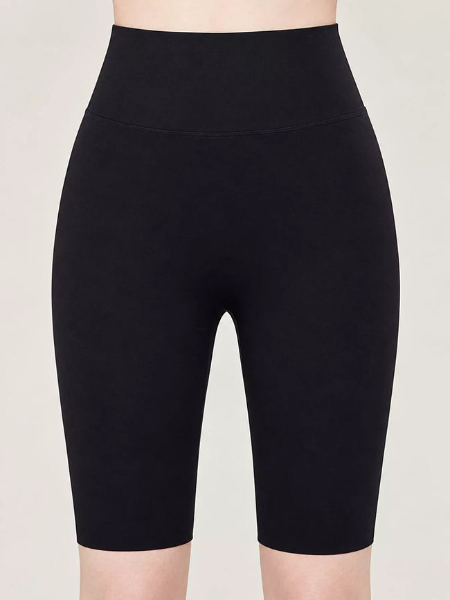 Full Size High-Waisted Seamless Compression Active Shorts Plus Size