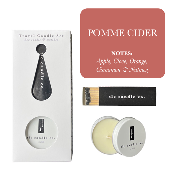 TLC Soy Travel Candle & Matches