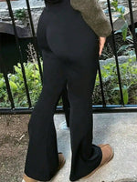 High-Waisted V-Cut Flare Active Pants