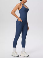 Halter Neck Cami and High-Waisted Leggings Active Set