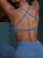 Seamless Cross-Waist Cami and Leggings Active Set