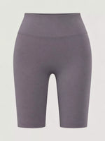 Full Size High-Waisted Seamless Compression Active Shorts Plus Size